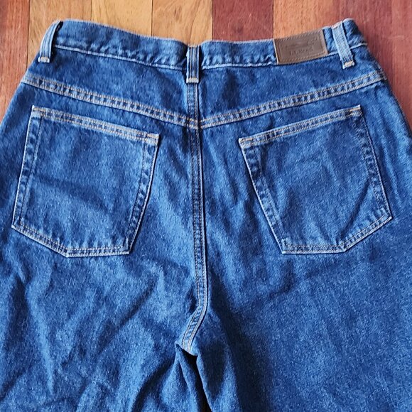L.L. Bean Double L Relaxed Fit Dark Wash Denim Size 32 - Picture 15 of 16
